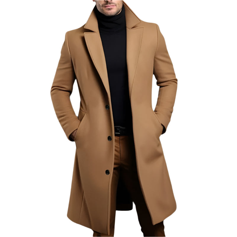 The Langley Mid Trench Length Coat for Men