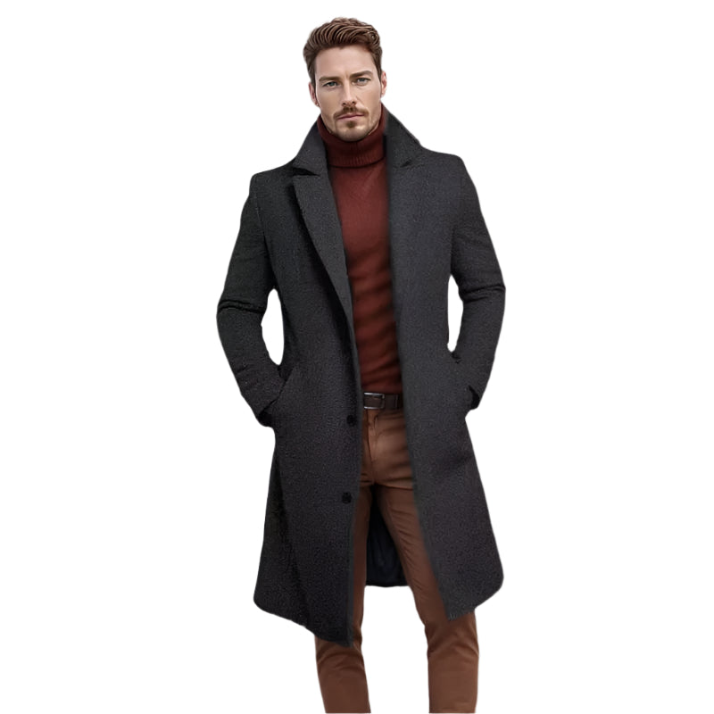 The Langley Mid Trench Length Coat for Men