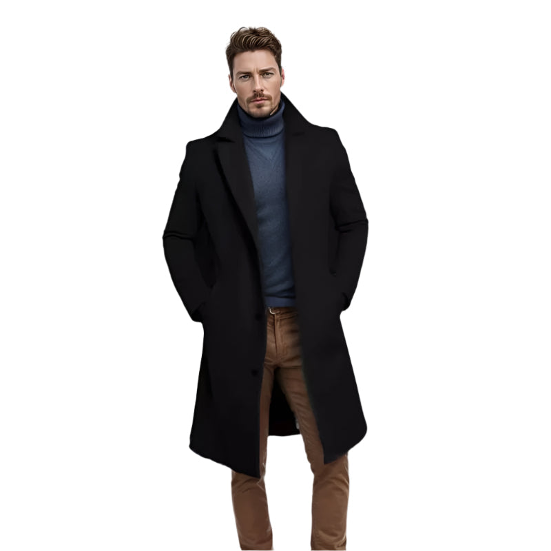 The Langley Mid Trench Length Coat for Men