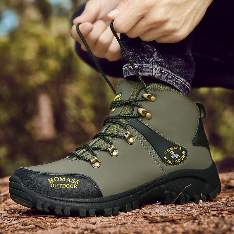 Men's Mid Height Steel Toe Waterproof Boots