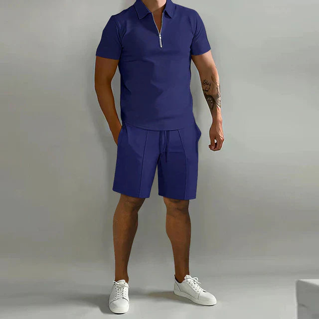 HUGO Two-piece set | Polo and shorts set for men