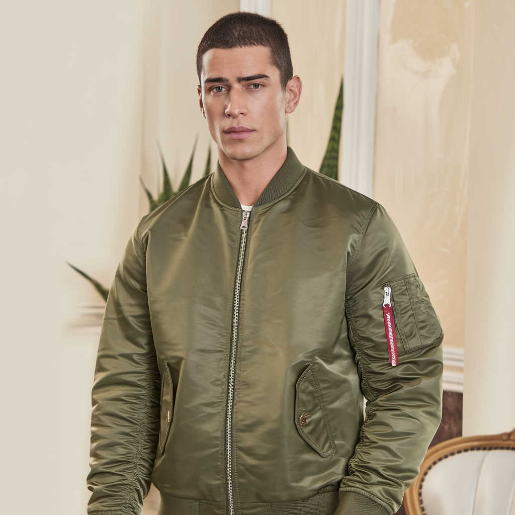Logan | Pilot Bomber Jacket – Warm Autumn and Winter Flight Style Coat