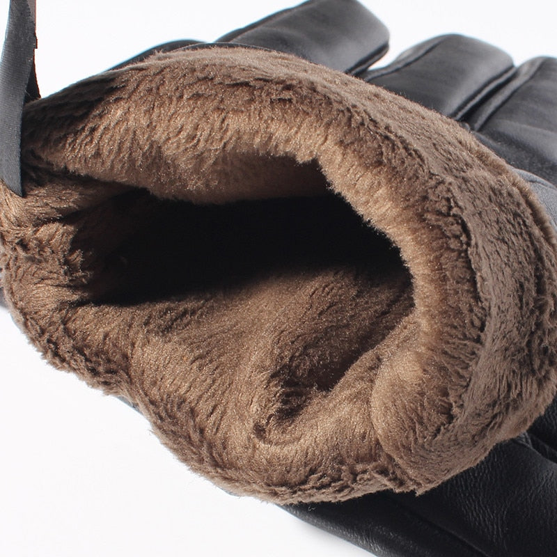 Vintage Leather Sheepskin Gloves