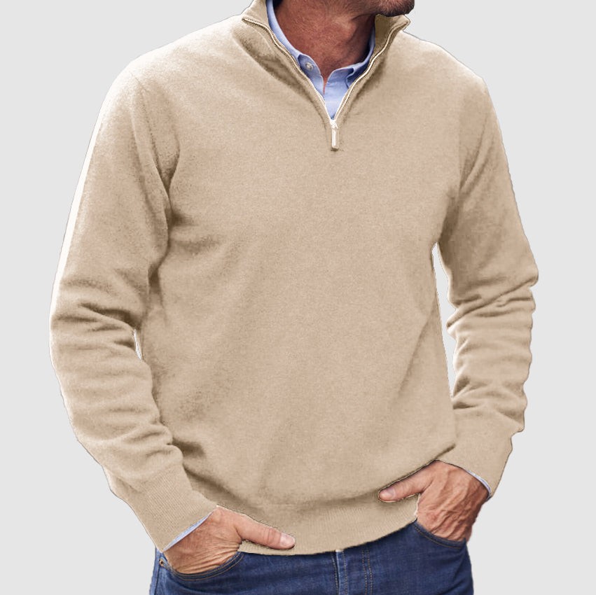Men's Zip Up Basic Sweater