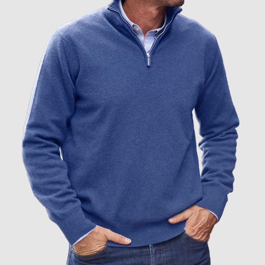 Men's Zip Up Basic Sweater