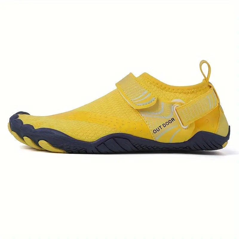 Men's Low Top Slip-On Water Shoes – Non-Slip, Quick-Dry, Hook-and-Loop Fastener
