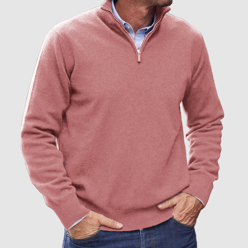 Men's Zip Up Basic Sweater