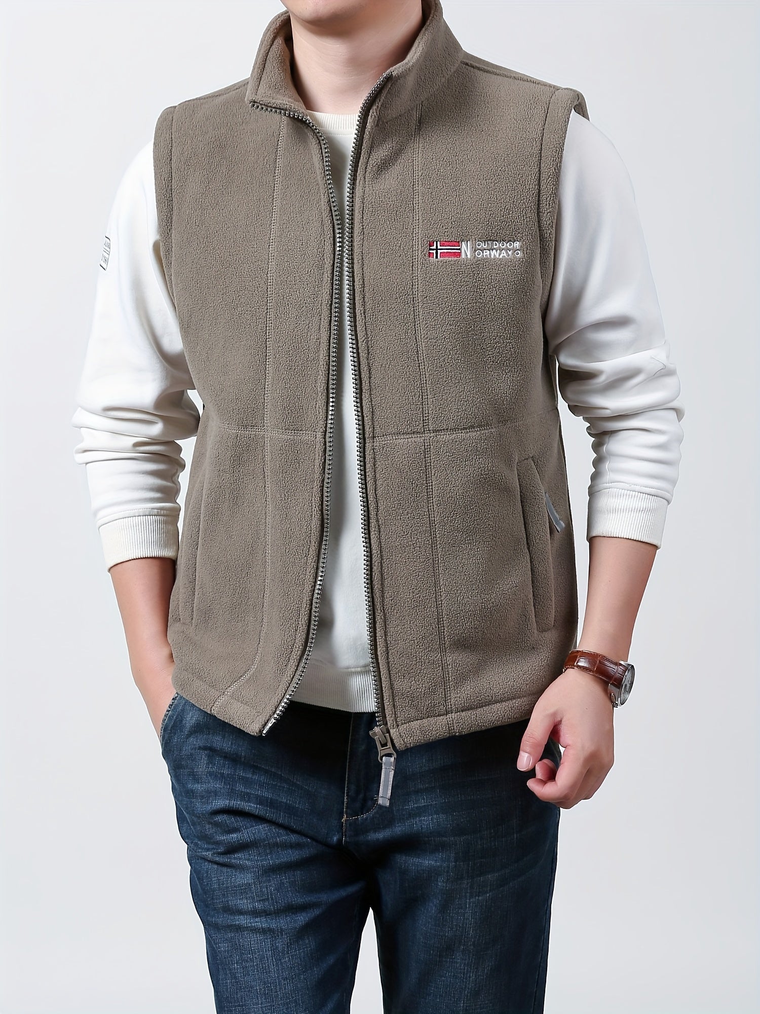 Men’s Norway Fleece Bodywarmer Vest – Lightweight Insulated Gilet