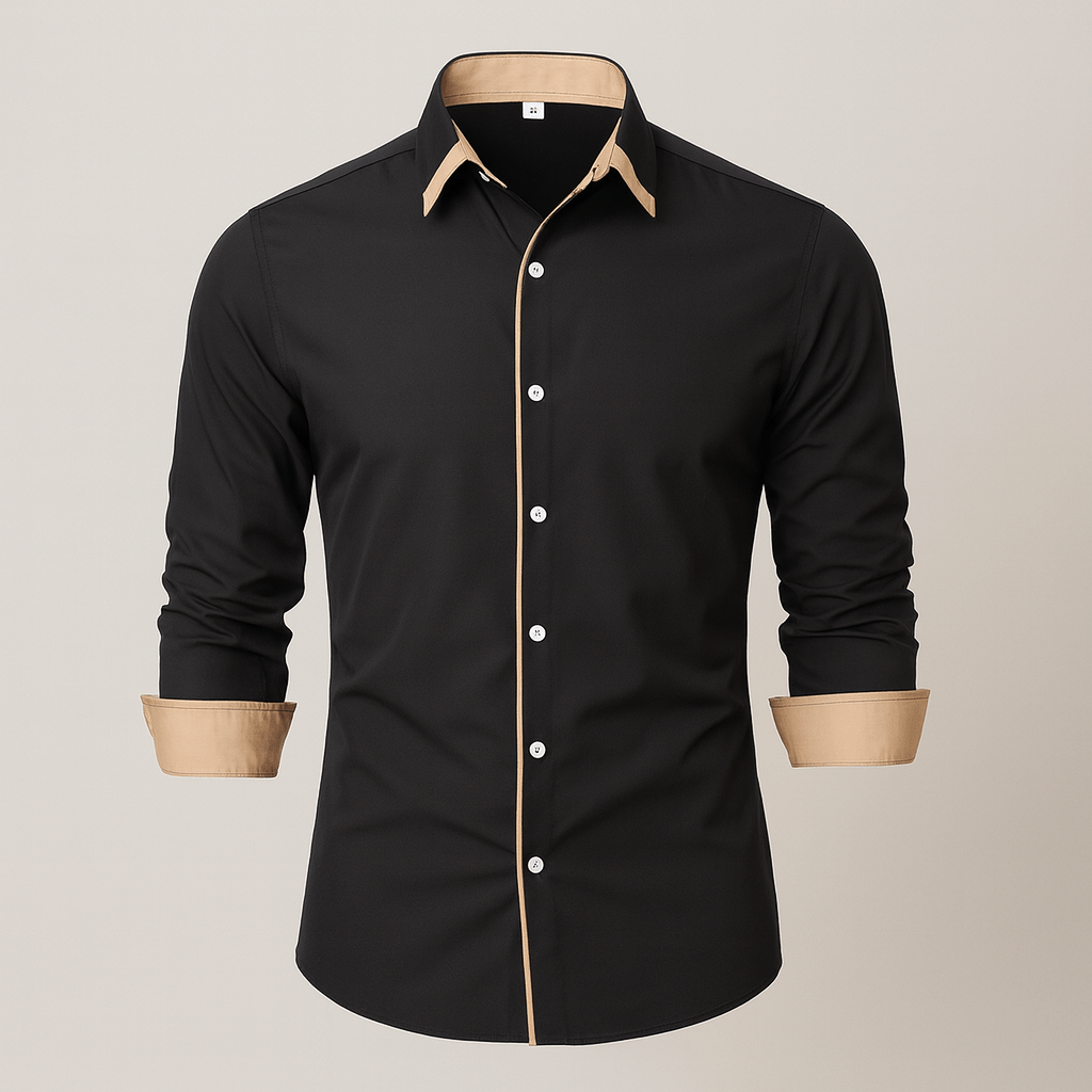 Mens Button Stretch Classy Blouse