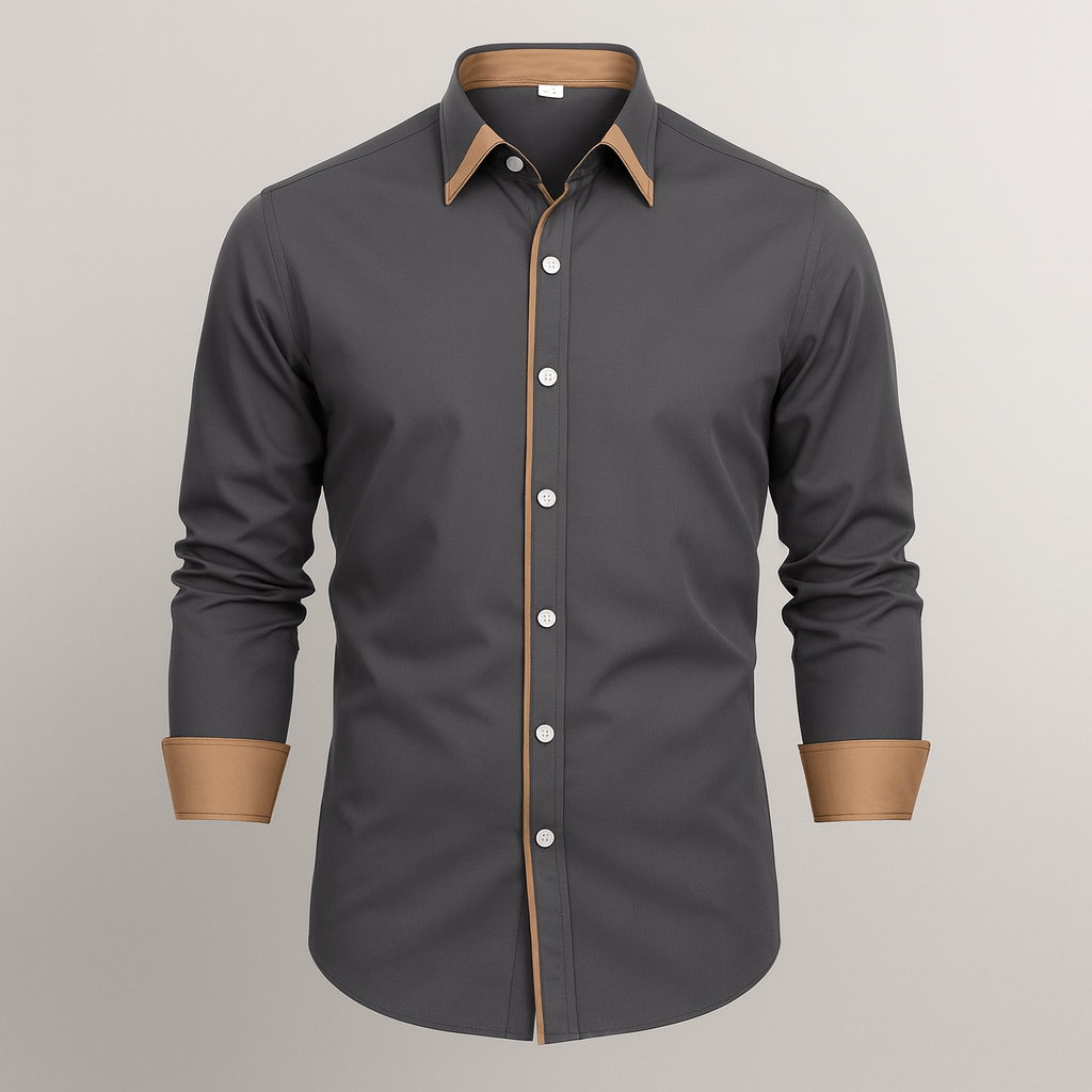 Mens Button Stretch Classy Blouse