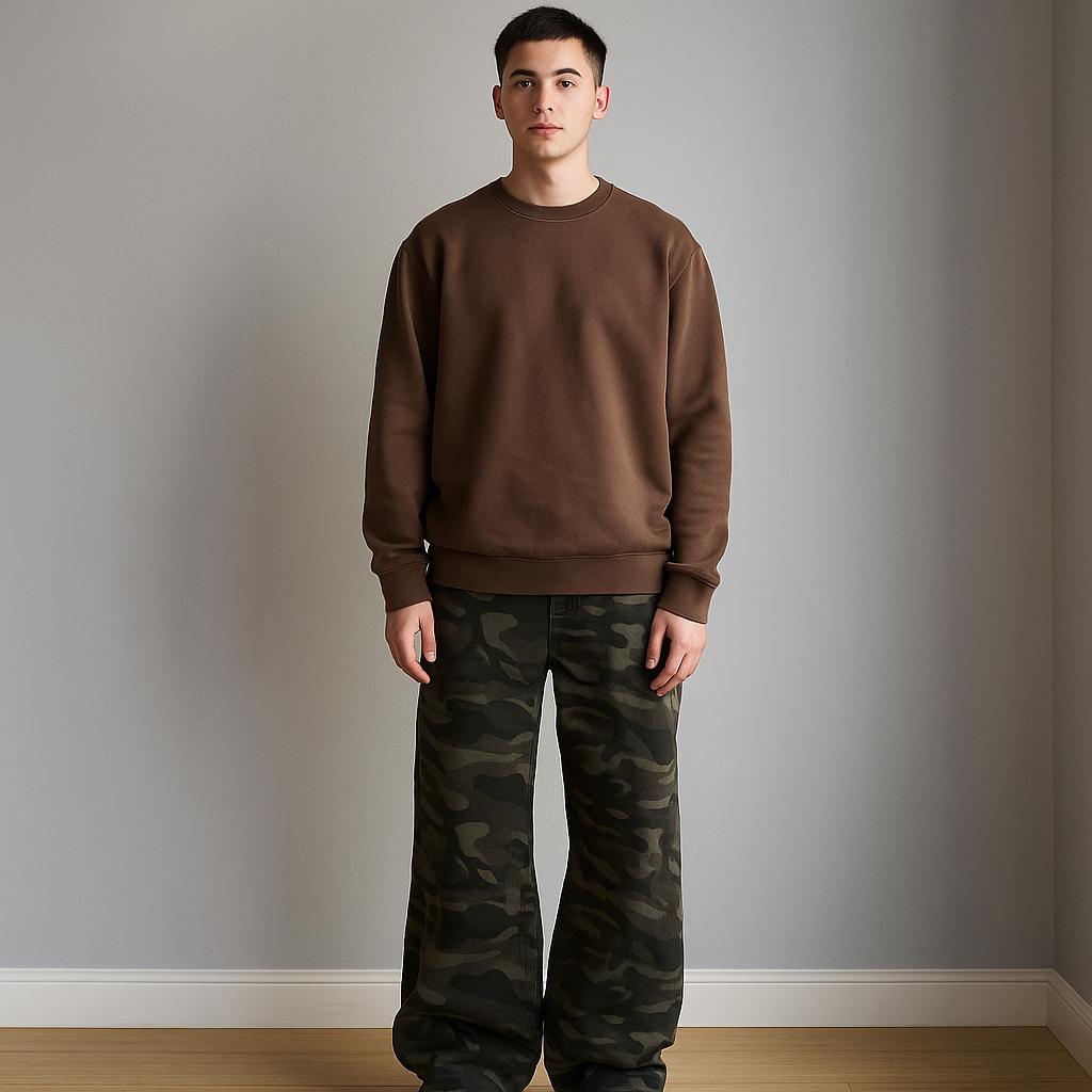 Men’s Camouflage Cargo Pants – Vintage-Inspired Design