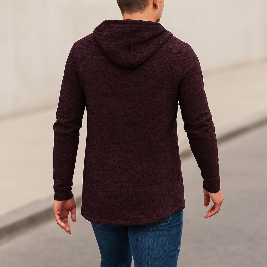 Men's Fleece-Lined Hooded ZIppered Jacket | Winter Sport Coat