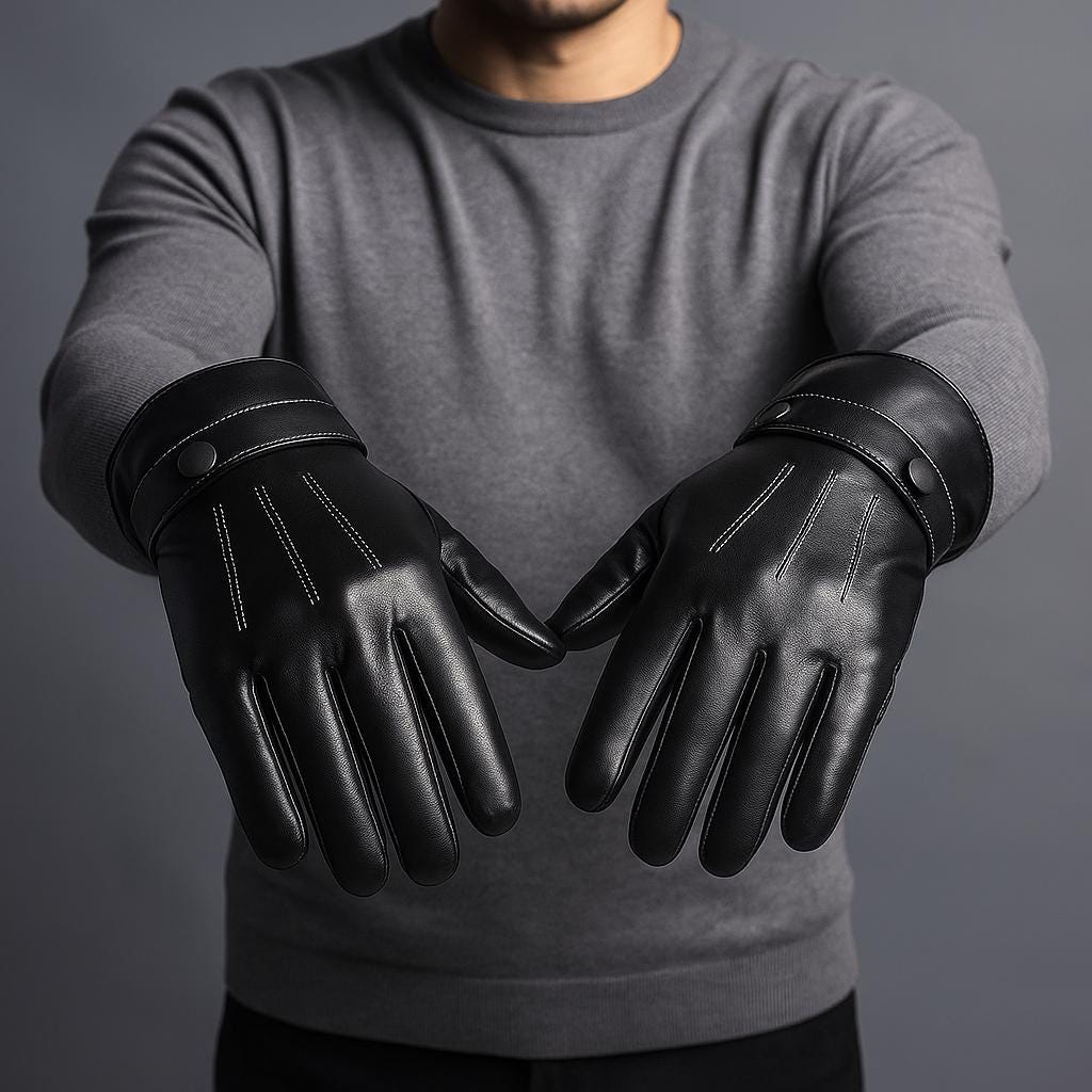 Men’s Leather Gloves – Classic Everyday Design
