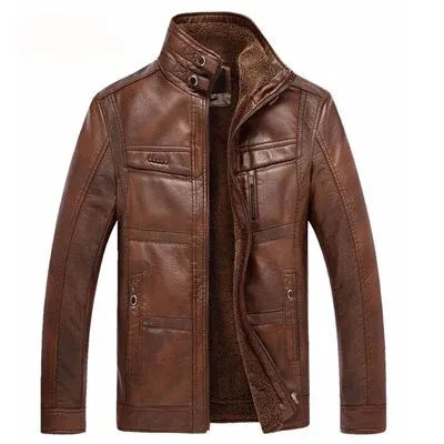 Men’s Leather Jacket – Classic Genuine Leather Outerwear | Timeless Motorcycle Style