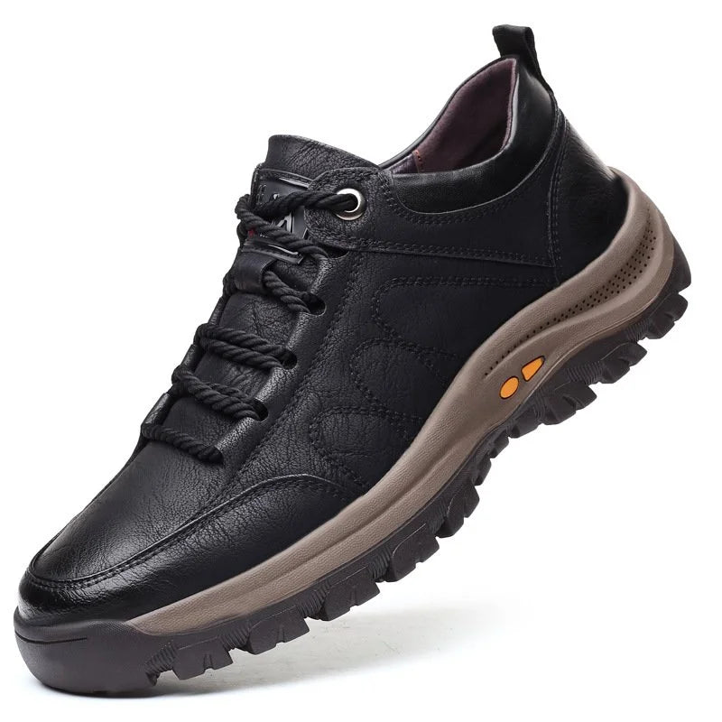 Men’s Orthopaedic Leather Shoes | Supportive Comfort Walking Shoes