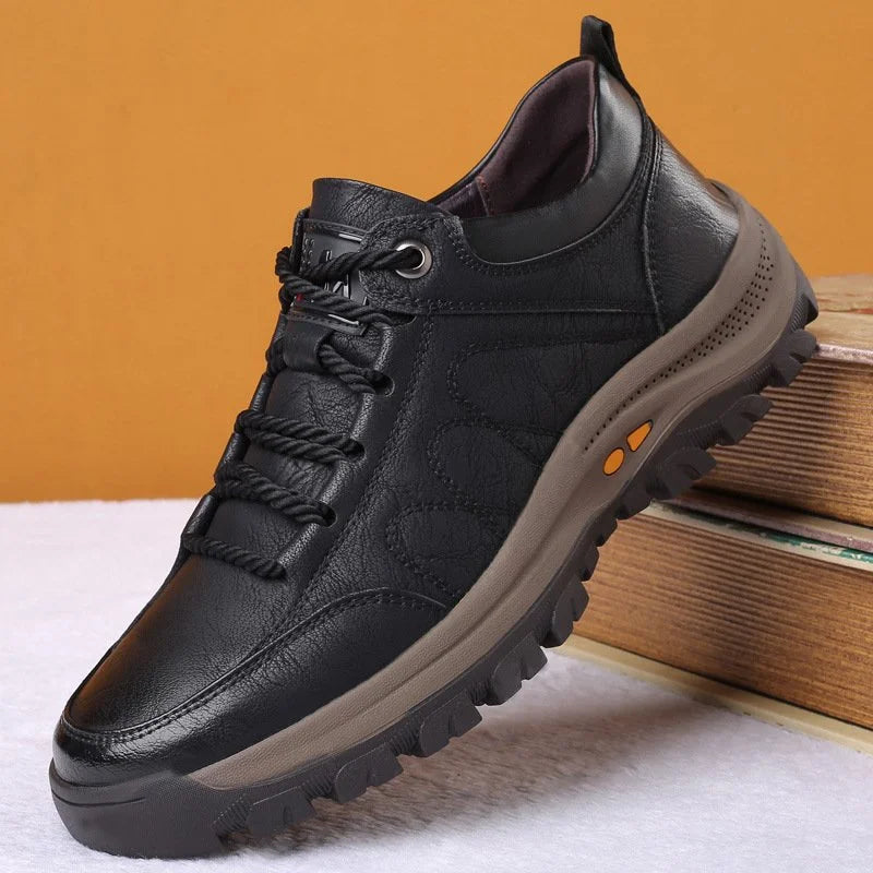 Men’s Orthopaedic Leather Shoes | Supportive Comfort Walking Shoes