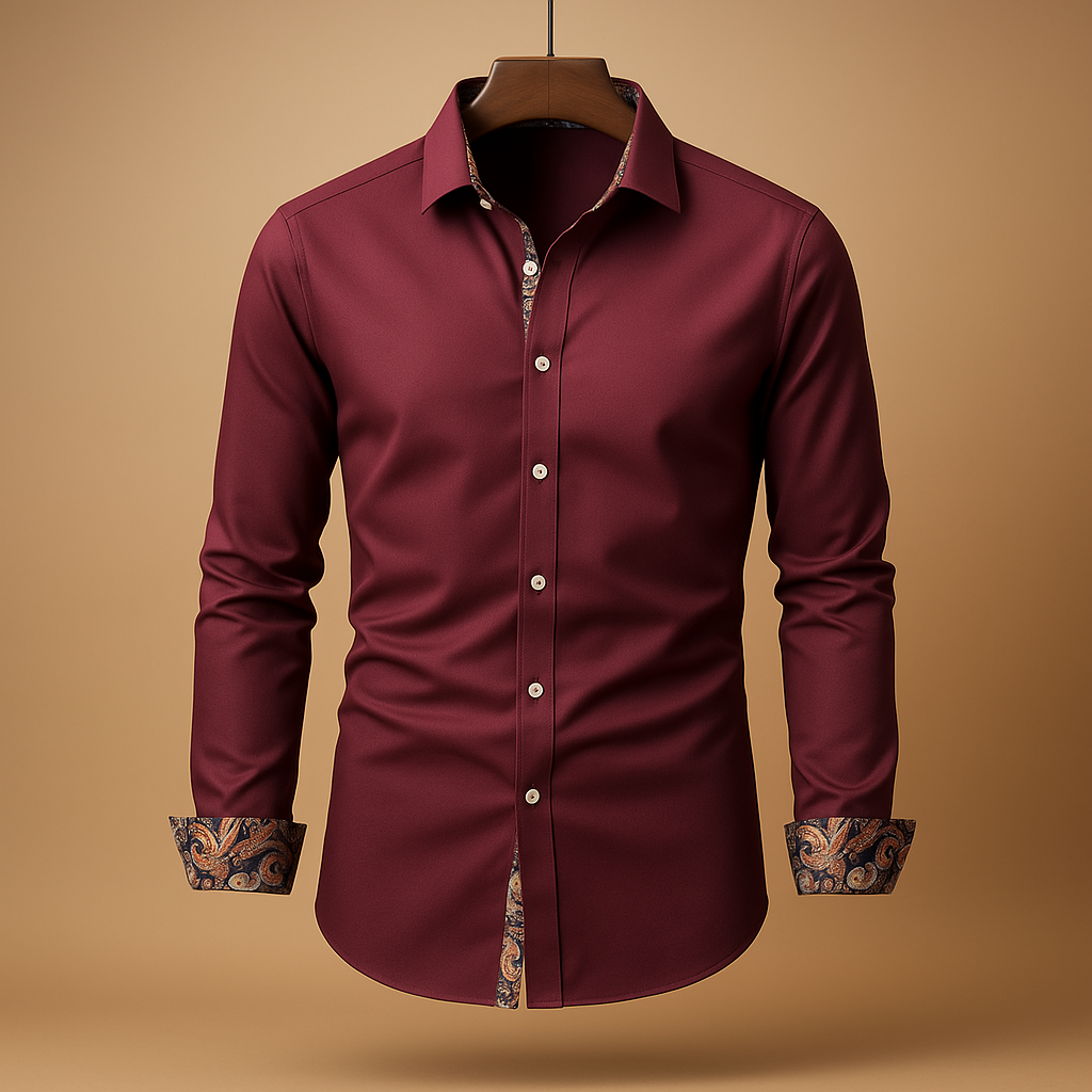 Bram | Modern classic long-sleeve shirt for men