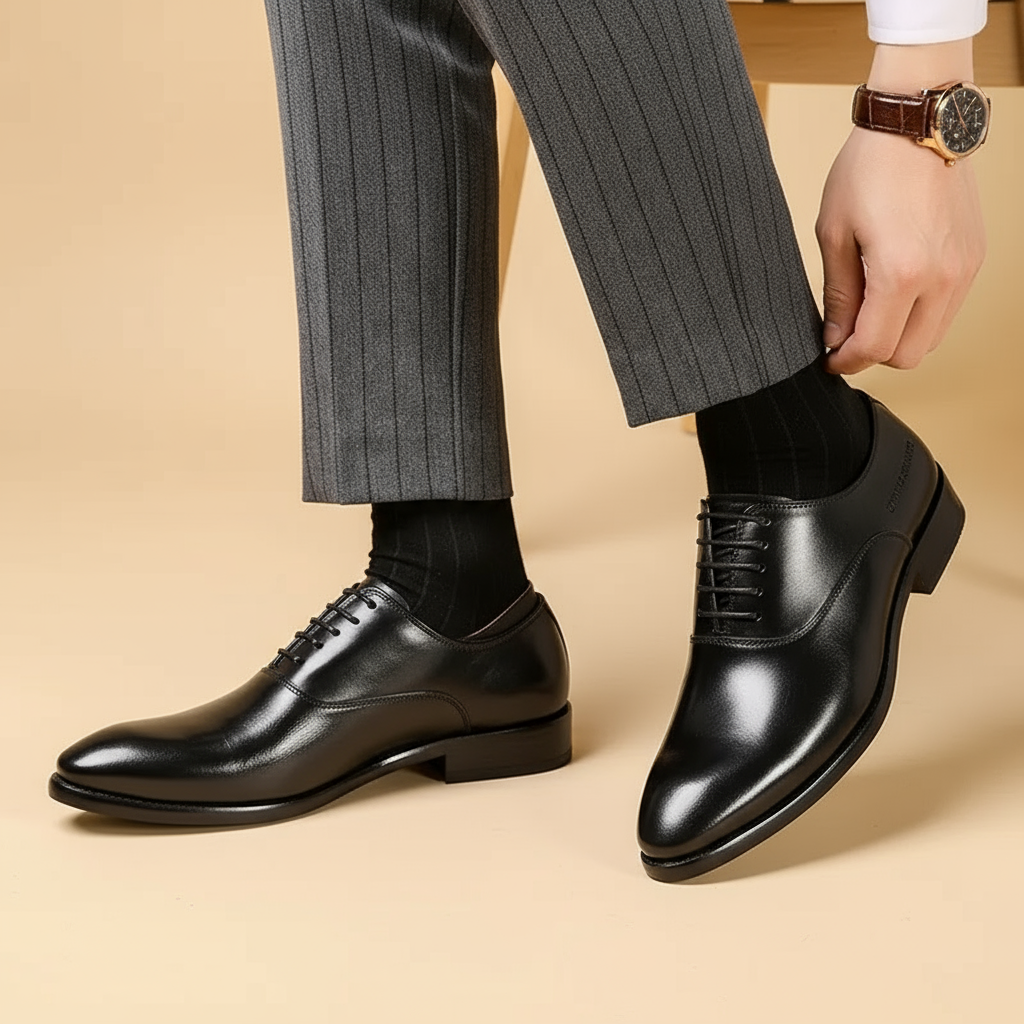 Orthopedic Leather Oxford Dress Shoes – Timeless Style & All-Day Comfort