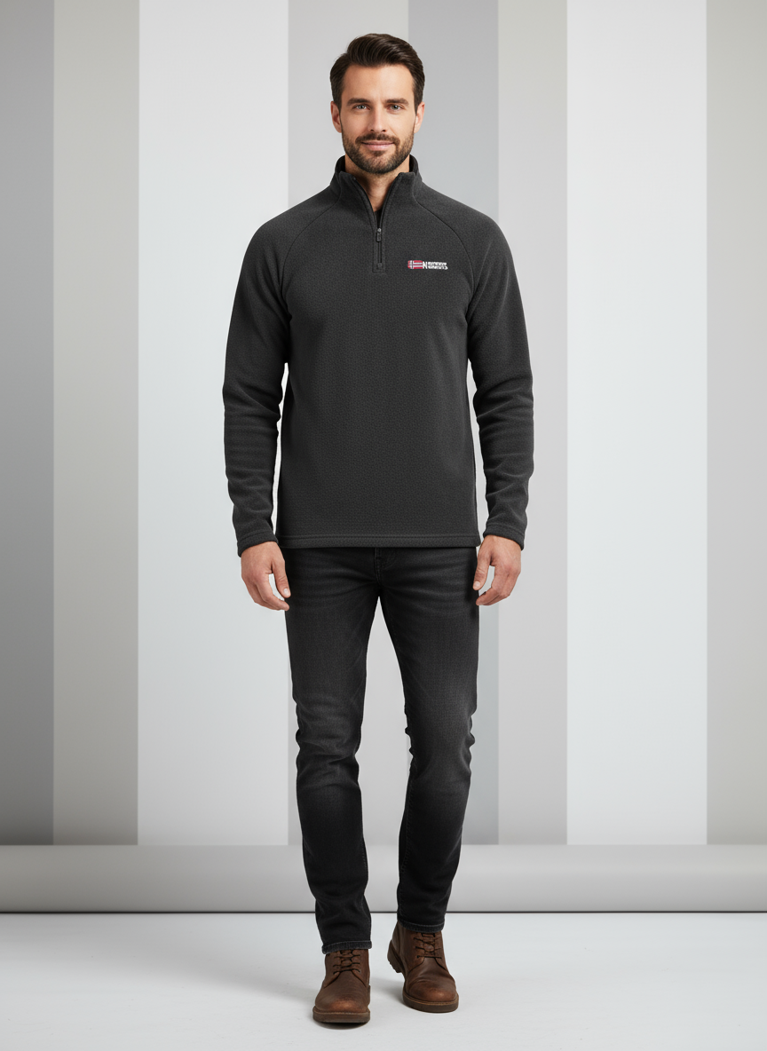 Norway- Fleece Warm Sweatshirt Zip Sweater