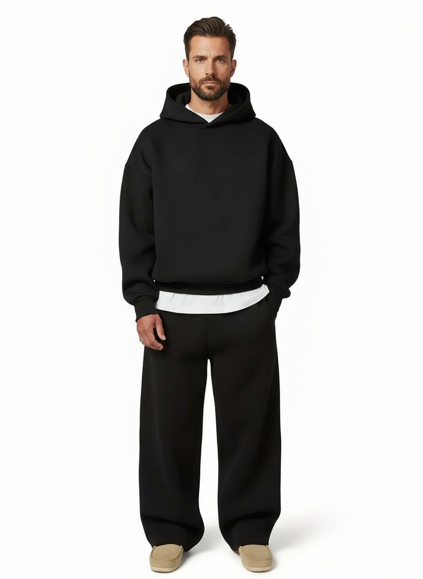 Oversized Two-Piece Tracksuit Set for Men- Dasfirin