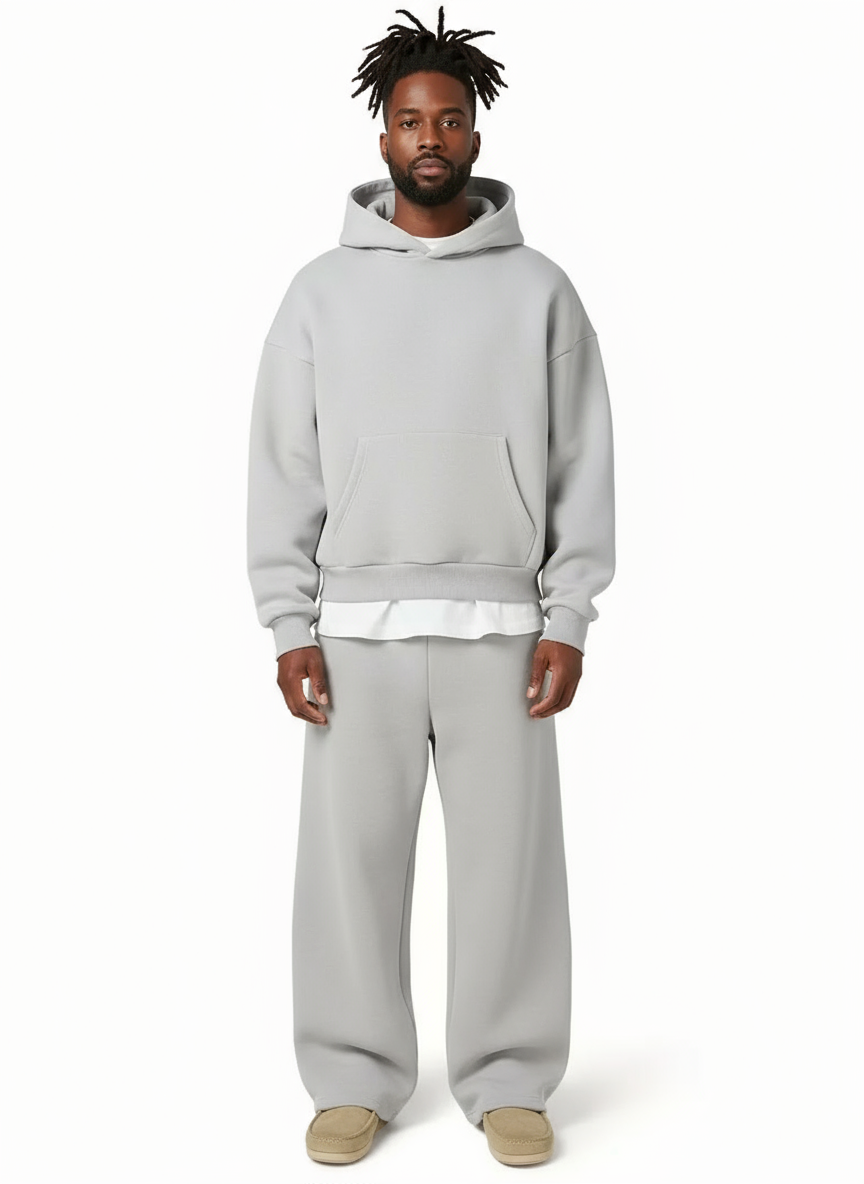 Oversized Two-Piece Tracksuit Set for Men- Dasfirin