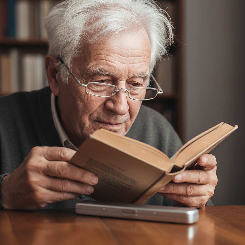 Elegant Ultra-Thin Reading Glasses with Metal Frame Portable Mini