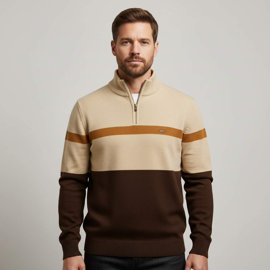 Colton Men’s Quarter-Zip Pullover – Soft Knit Mid-Layer