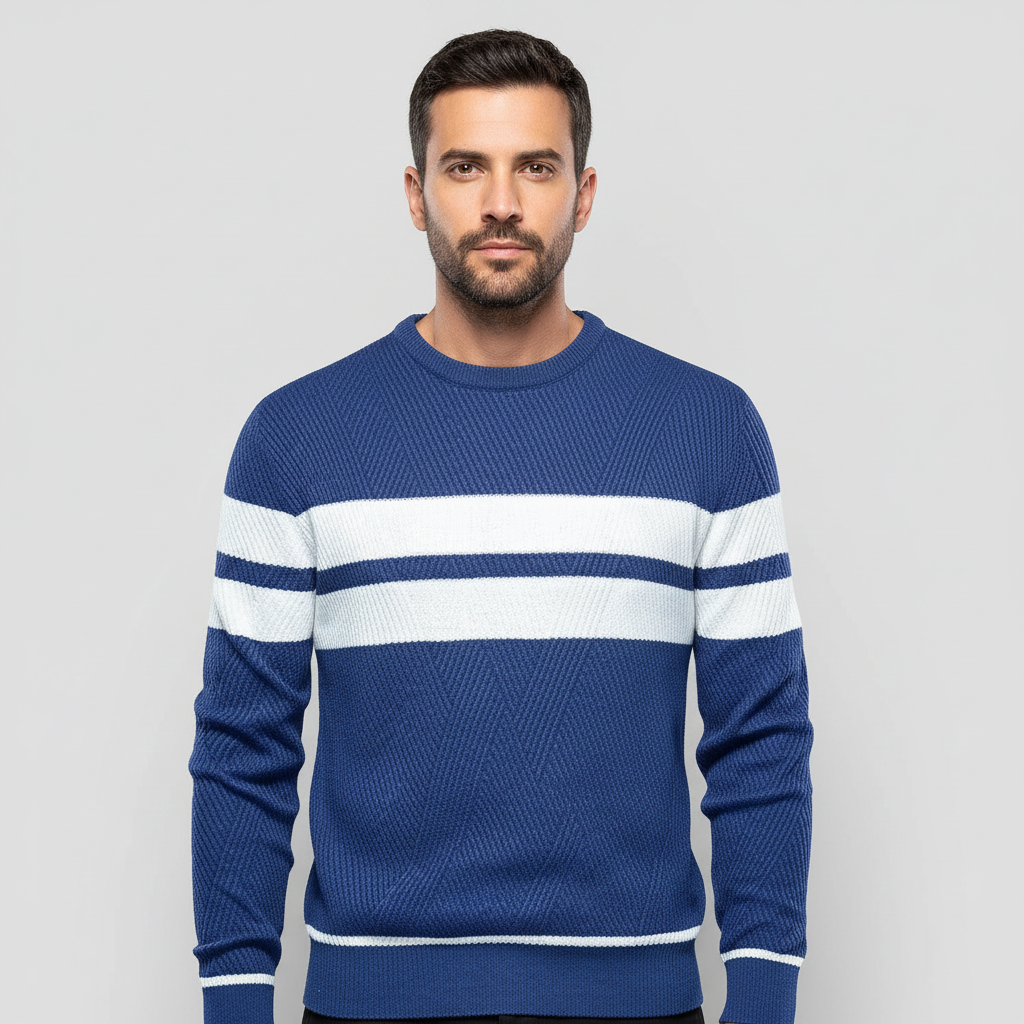 Saint Martin Birmingham Sweater – Men’s Cozy Striped Knit