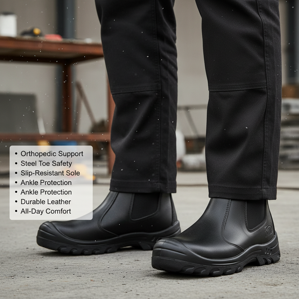 Orthopedic Work & Safety Boots – All-Day Support and Protection