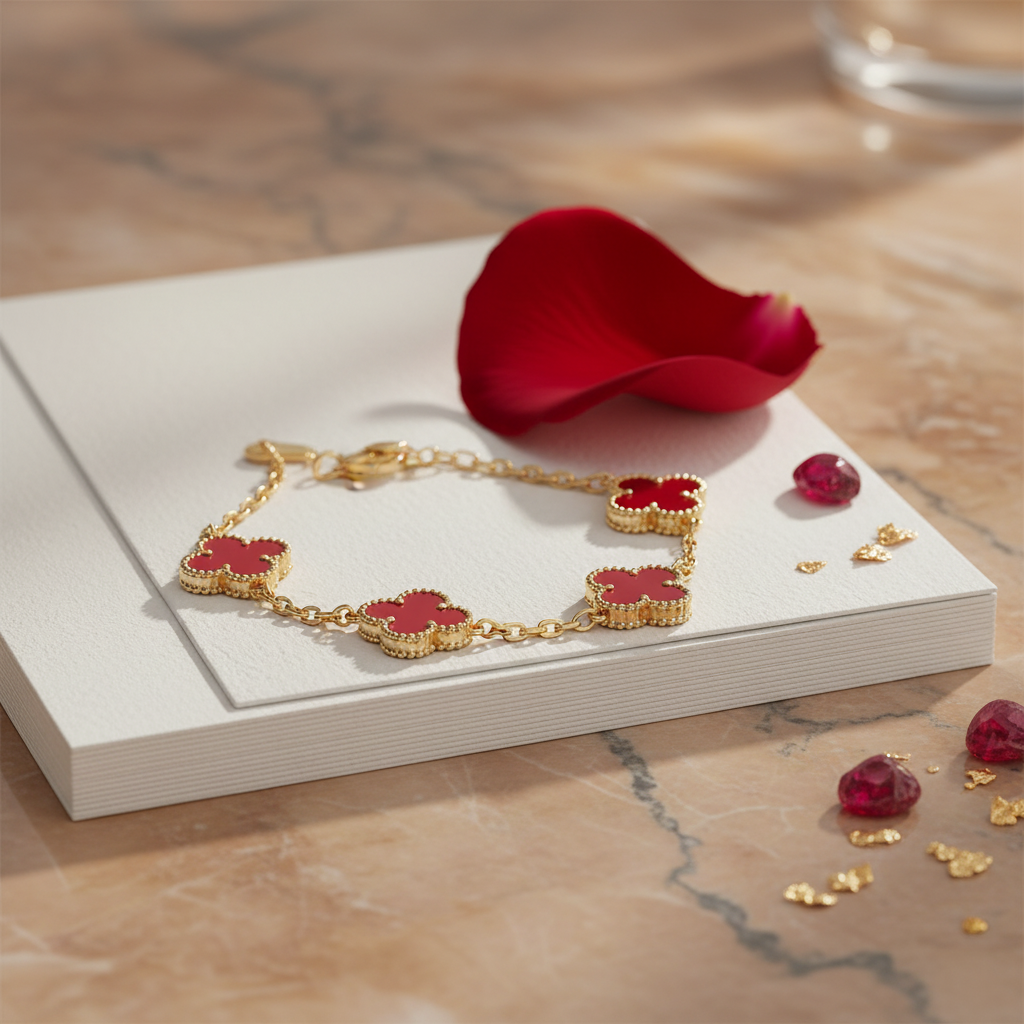 Abby - 18k Gold-Plated Clover Leaf Bracelet