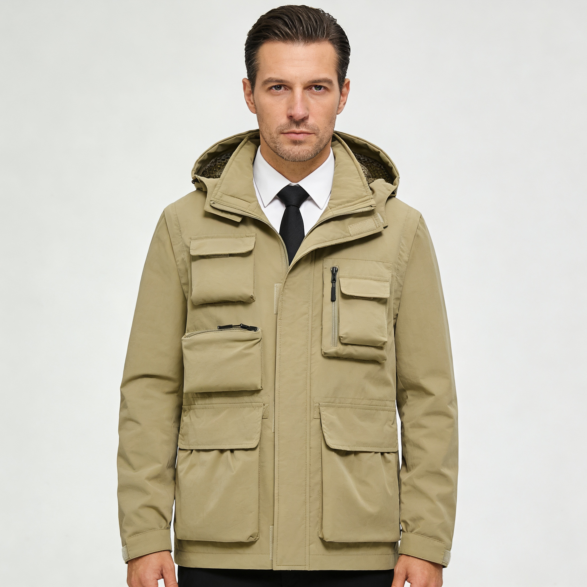 Men’s Padded Winter Parka – Regular Fit | Warm Insulated Winter Jacket