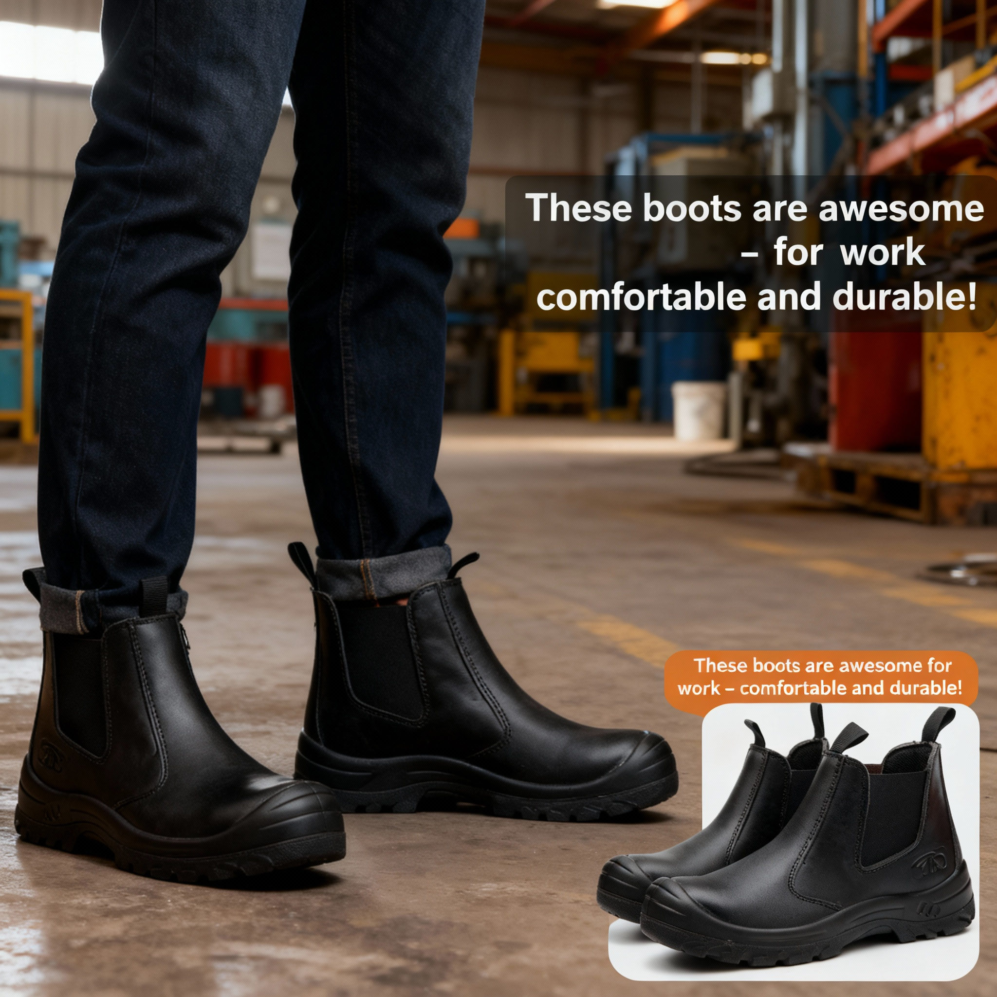 Orthopedic Work & Safety Boots – All-Day Support and Protection
