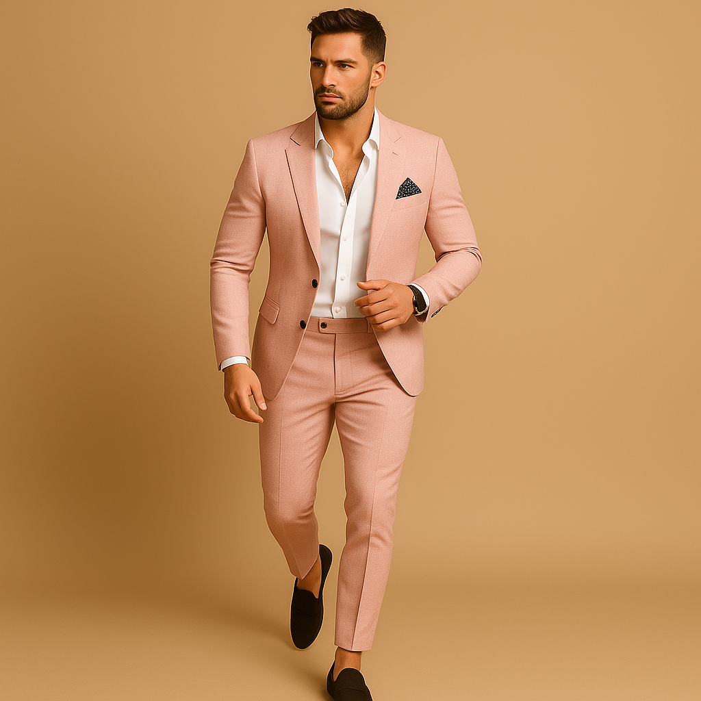 Slim Fit Men’s Suit with Blazer and Trousers for Formal Occasions | Michael