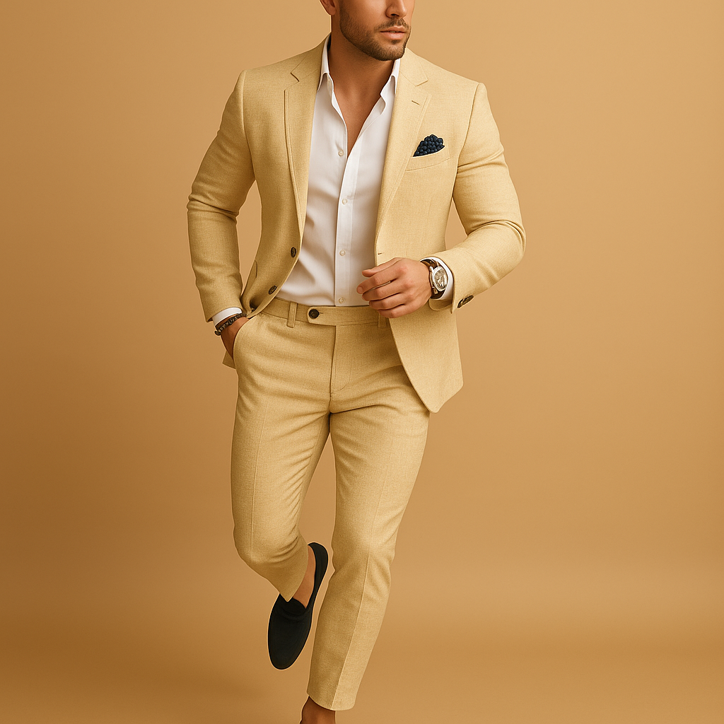 Slim Fit Men’s Suit with Blazer and Trousers for Formal Occasions | Michael