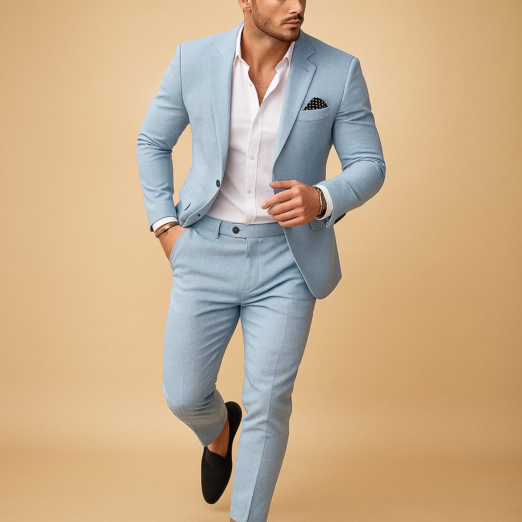 Slim Fit Men’s Suit with Blazer and Trousers for Formal Occasions | Michael