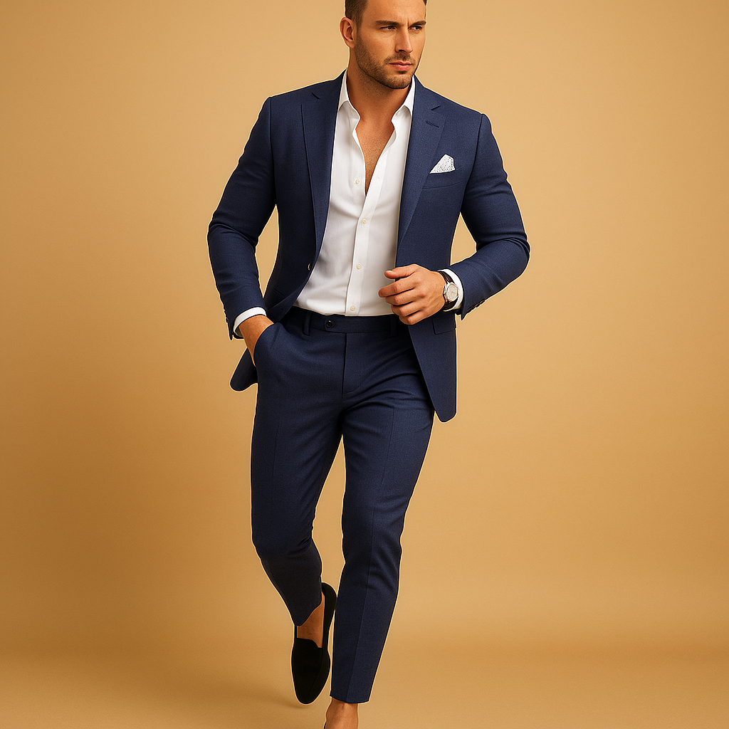 Slim Fit Men’s Suit with Blazer and Trousers for Formal Occasions | Michael