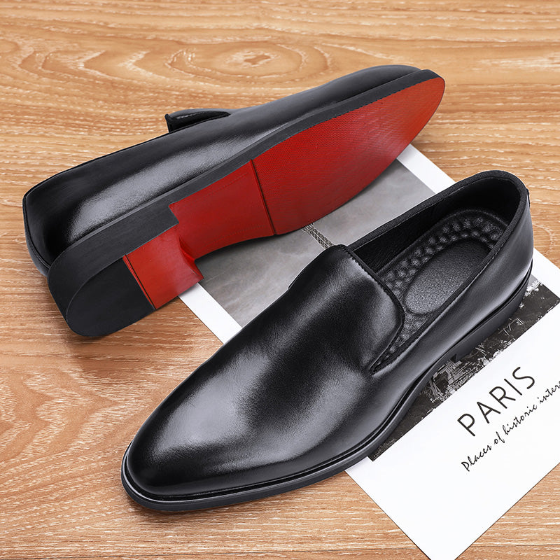 Red Bottom Classic Supportive Orthopedic Sole Leather Loafers